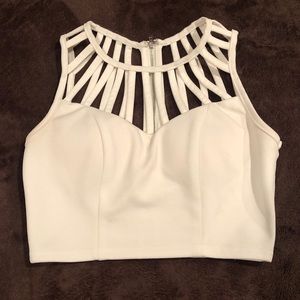 White crop top size small